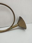 Vintage Solid Brass Metal French Hunting Horn 12  Miniature Decor