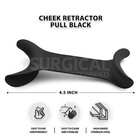 2 Pcs Cheek Lip Retractor Dental Double-head Mouth Opener Metal Hook   Black  