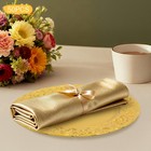 50pcs Gold Plastic Charger Plates 13in European Retro Round Dinner Set