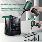 Car Vacuum Cleaner Cordless Handheld Vacuum Blower Rechargeable Green