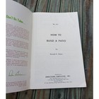 Vintage Booklet How To Build A Patio Brochure 1960s Mcm