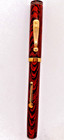 Waterman Vintage  7 Red Ripple Fountain Pen--red Keyhole Nib--restored