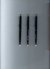 3-papermate Malibu Black  chrome  Double Heart Ballpoint Pens-2 W  Adv  1-no Adv