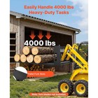 Uimoso 45  4000lbs Skid Steer Pallet Frame W 2  Hitch Receiver And Spear Sleeves