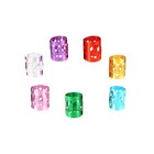  70 Pcs 10 Dreadlocks Beads Adjustable Hair Braid Rings Cuffs For Clips