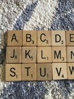 Vintage Scrabble Tiles  Pick Your Letter  Crafts Replacement Teaching Wooden