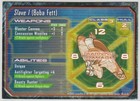     star Wars Starship Battles 42 60 Slave 1 One  boba Fett   rare  Card Only