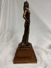 Lady Justice Holding Sword Scales Sculpture 12 Romanelli 1959 Bronze Statue Art