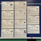 Vintage Canada License Plate Map Cards Lot 11 Provinces Territories