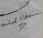 Original Vintage Michael Waterman Pen   Ink Drawing On Paper  Portland Maine