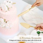 Cake Cutting Set Wedding Personalized Gold Knife Server Custom