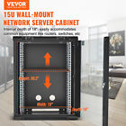 Vevor 15u Wall Mount Network Server Rack Cabinet Enclosure 18   Glass Door Lock