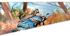 Hand Painted Vintage Saw   Pair Of Quail Birds Ooak