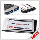 Pci-e Pci Express To 2 Port Usb 3 0 34 Mm Expresscard Card Converter Adapter Ooc