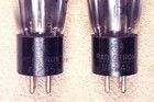 Two  Rca Radiotron Ux-245   45 Globe balloon  Matching Pair  1  45  Cx-345 Eq