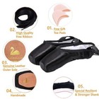 Professional Black Ballet Dance Pointe Shoes Dance Slippers Flats Shoes With    