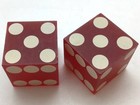 Hacienda Casino Las Vegas Red Dice Pair 1960s 1970s