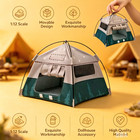 7in Mini Camping Tent Dollhouse Prop Small Model Tent Photography Decoration Us