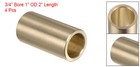 4pcs Sleeve Bearings 3 4  Bore 1  Od 2  Cast Brass Self-lubricating Bushing