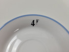 Vintage Antique French Bistro Bar Absinthe Saucer Blue 4f C p    Co Mehun