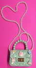 Sanrio My Melody Teal Shoulder Bag With Pearl   Adjustable Strap