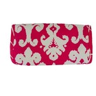 Initials Inc Jewelry Roll Up Travel Pouch Pink Mystic Pattern