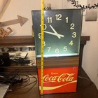 Vintage Enjoy Coca Cola Hanging Wall Clock Sign Advertisement Tested And Works 