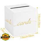 Hxezoc White Gold Wedding Card Box Money Holder