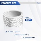 50 Ft 24 Awg Universal Garage Door Wire  2-conductor Sensor 50 