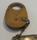 Vintage Padlock Brass Eagle With Key No Working