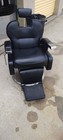 Artist Hand Black Reclining Barber Chair With Footrest Synthetic Leather
