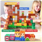 New  Magnetic Blocks Building Blocks Games Stem Toys Kids Gifts Lava World