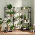 Triple Bookshelf Bookcase W  11 Open Display Shelves Wide Book Shelf Book Case