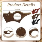 3 Pcs Wooden Thumb Book Page Holder Wooden Thumb Bookmark For Reading Cat Boo   