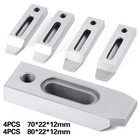 4pcs Cnc Wire Edm Fixture Board Stainless Jig Tool Fits Clamping 70mm M8 Screw