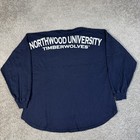 Northwood Timberwolves Shirt Adult Xl Blue Ncaa College Spirit Jersey V Neck