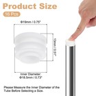 Round Plastic Plug  16 Pcs  3 4 Inch 19mm Tubing Insert End Caps  White