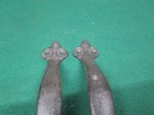 2 Large Cast Iron Antique Style Rustic Barn Handle Gate Pull Shed Door Handles
