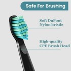 Fairywill Black 507 508 Replacement Heads Soft Bristle Deep Cleaning 12 Packs