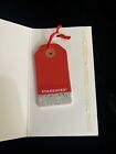Starbucks 2017 Holiday Red Joyfull Flat Tag Ceramic Ornament New