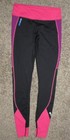 Scubapro T-flex Upf 80 Legging Rashguard Women Sz Small Black Pink