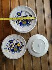 Lot Of 4 Copeland Spode England Blue Bird S3274  fine Stone  Bread Plates 6 5 8 