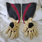Bionic Women s Tan Black Red Gauntlet Rose Gardening Gloves Size M