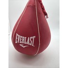 Everlast Red Leather Speed Bag Boxing Training Punching Bag