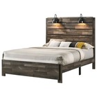  price Drop   free Shipping  Rustic Style 4pc Queen Size Wooden Bedroom Bed Set