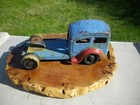 Vintage 1940s Lincoln Pressed Steel Streamlined Futuristic Deco Toy Truck Cab