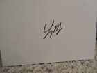 Masters Champion Larry Mize Signed Auto Autograph 4x6 Index Card Pga Golf
