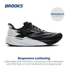Brooks Mens  Launch11 Road Running Shoes - Black white