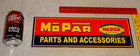Vintage Mopar Parts   Accessories Chrysler 15  Metal Car Truck Gasoline Oil Sign