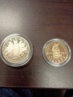1989-s Proof Silver United States Congressional 2 Coin Set Commem  Box  Coa